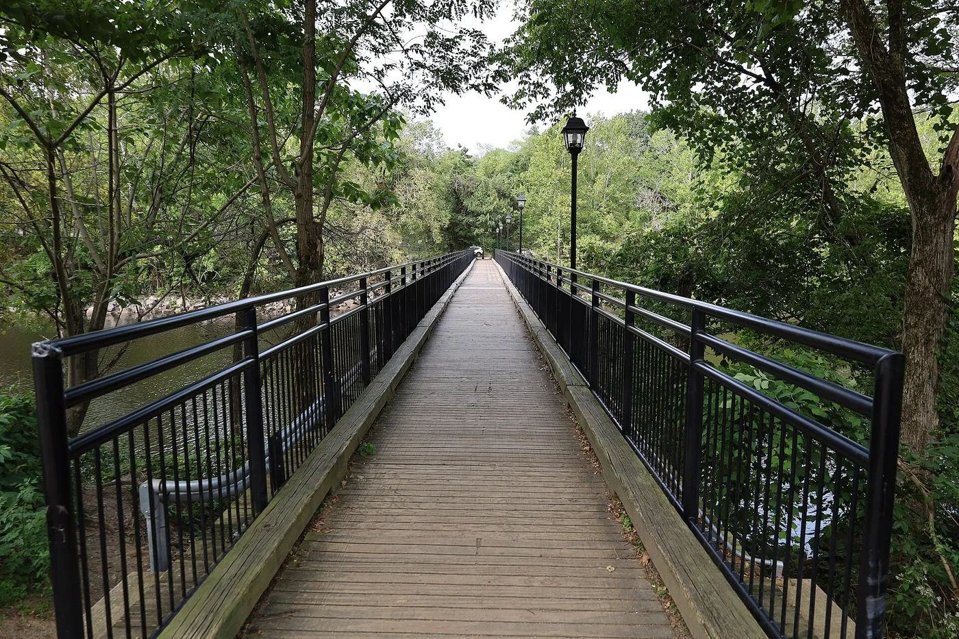 The Nathaniel Ellicott footbridge over the Occoquan River