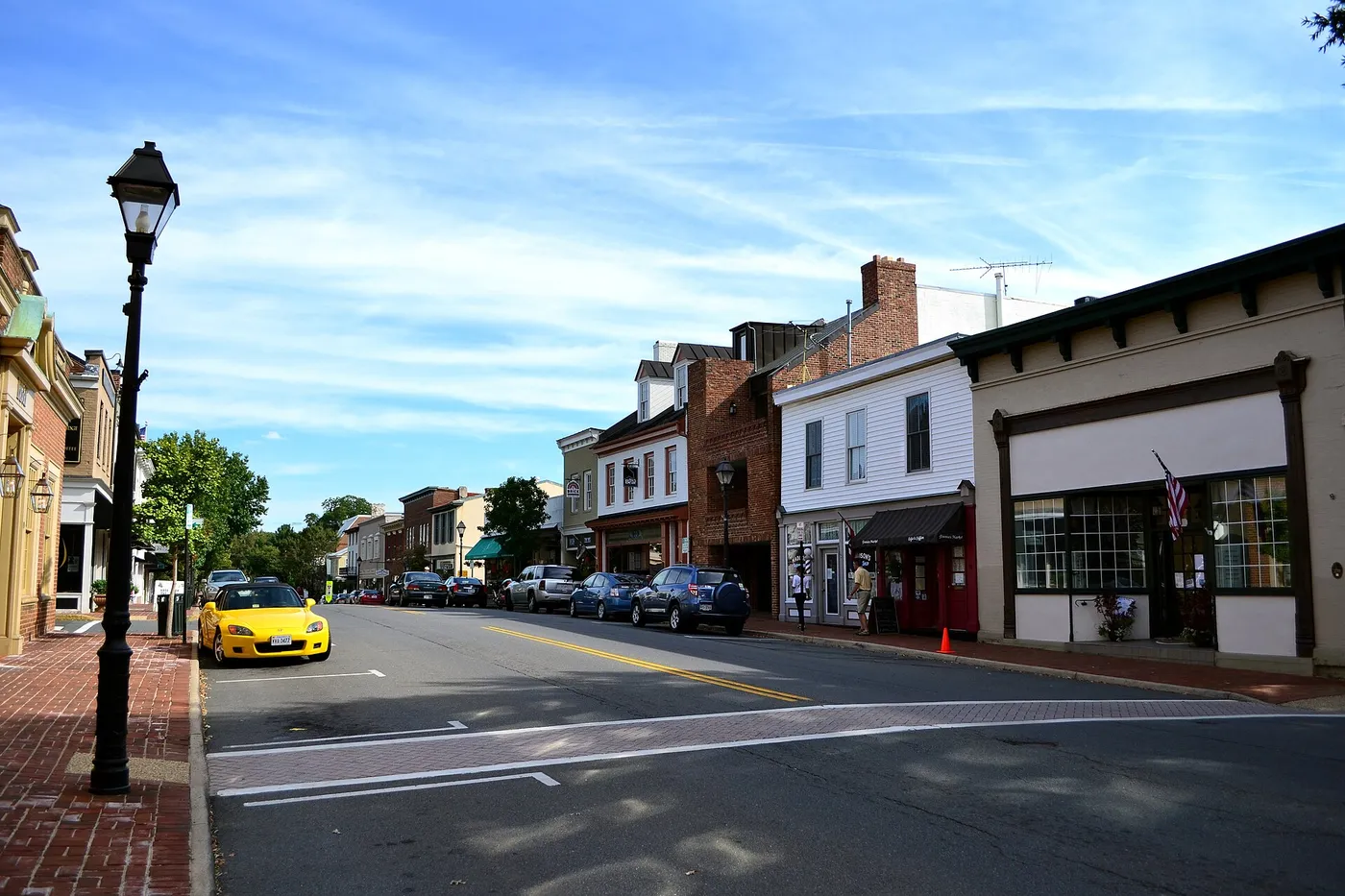 Main Street in Warrenton's historic district
