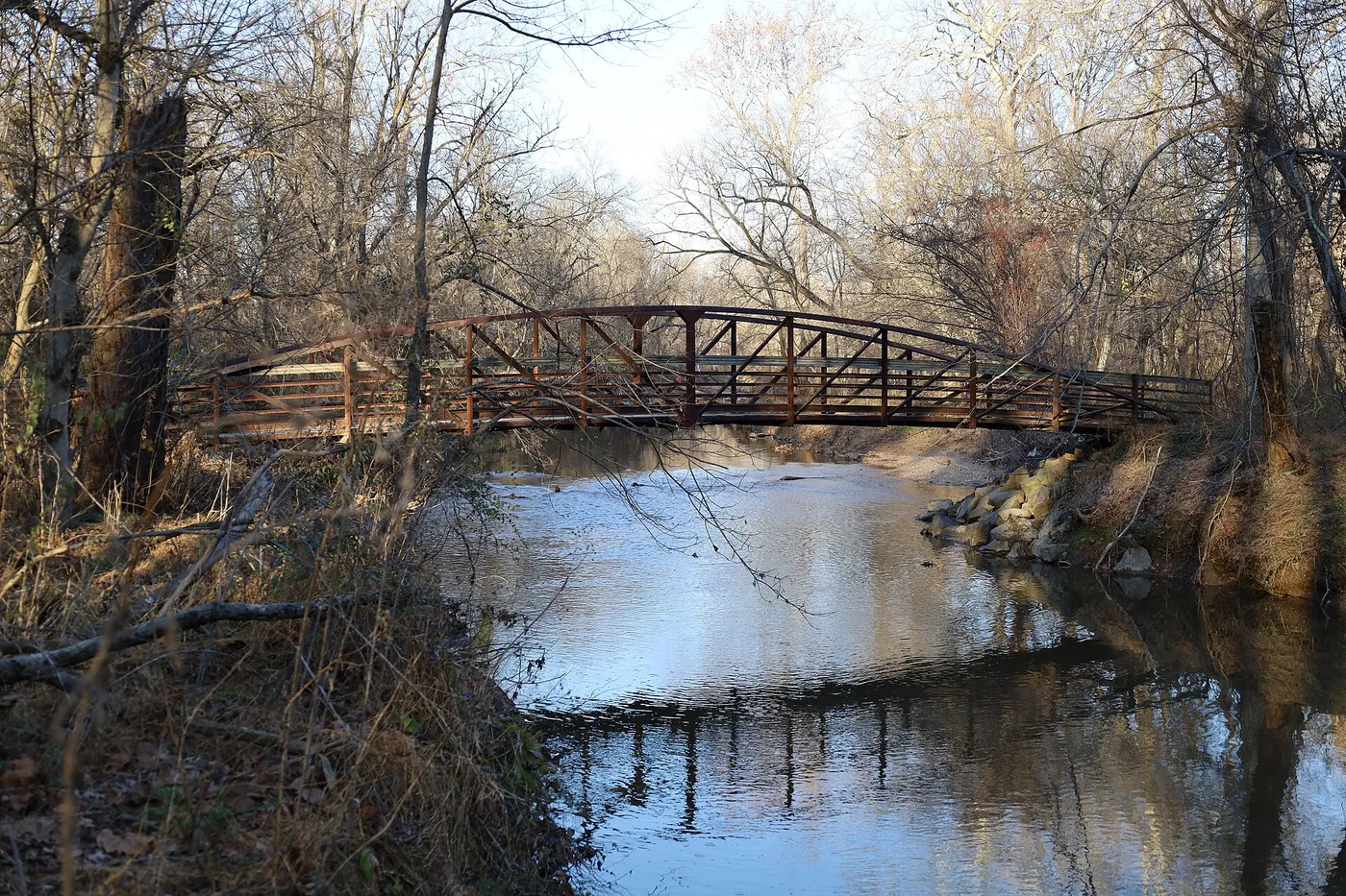 Accotink Creek and the loop trail in West Springfield